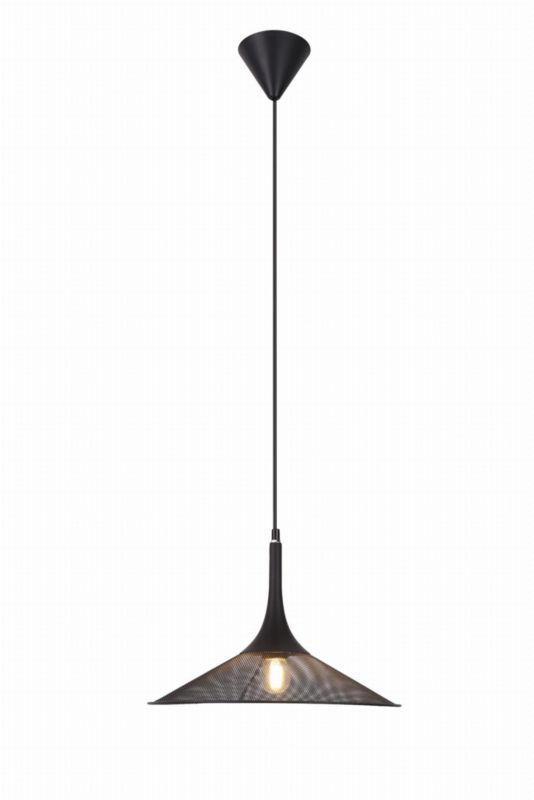Lampa sufitowa wisząca Candellux Kiruna 2075 czarna nad stół 1xE27 x 40W 1 szt.