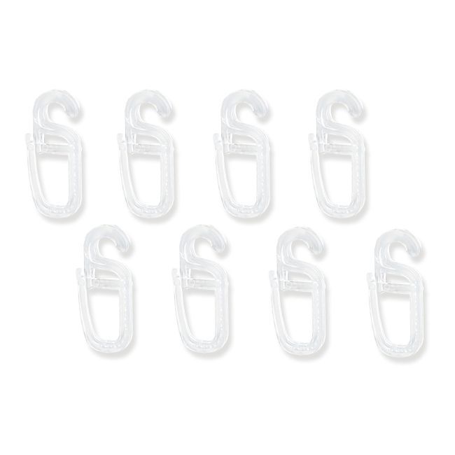 Agrafki do kółek bezbarwne 30 szt.