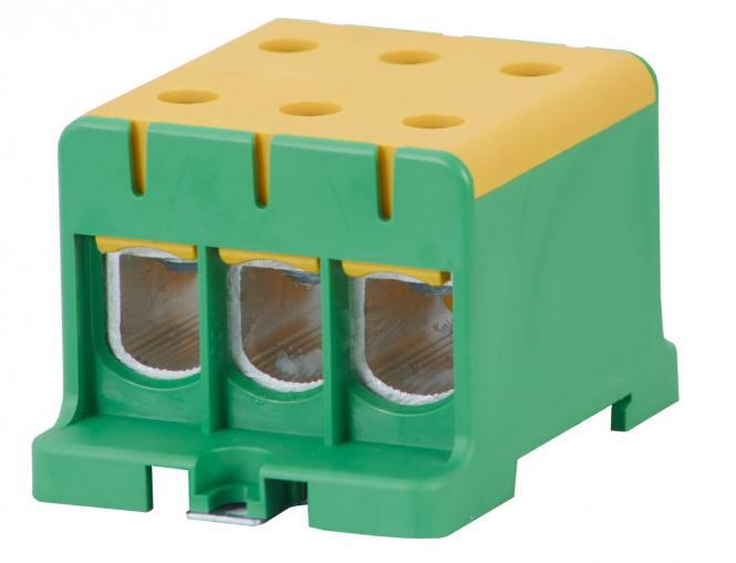 Złączka szynowa F-Elektro 3-torowa 3 x 3 x 240mm2 Al/Cu żółto zielona F2.0327 1szt.