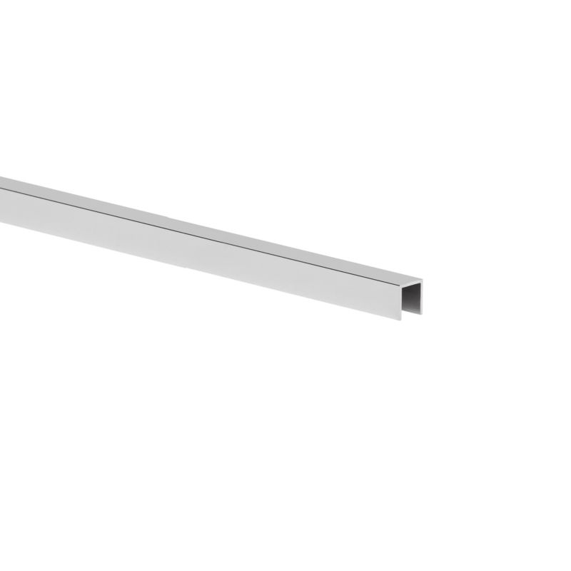 Profil U aluminiowy 1000 x 10 x 10 x 1 mm srebrny połysk
