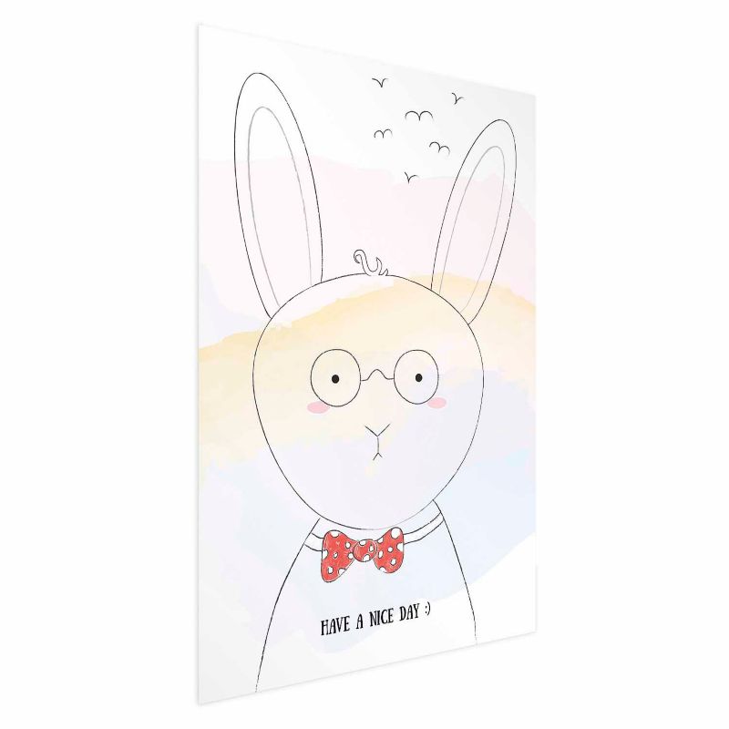 Plakat Artgeist Pozdrowienia od królika 40x60 cm bez ramy 1 szt