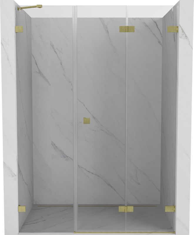 drzwi prysznicowe składane Mexen Lunar-F złote 120 cm 836S-120-050-55-00-P 1 szt.