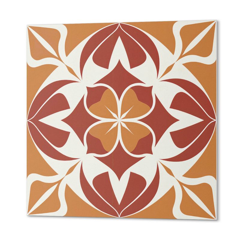 Paczka Kafelków Winylowych PCV ArtPrintCave 20x20 cm Symetryczny wzór roślinny 20 szt.