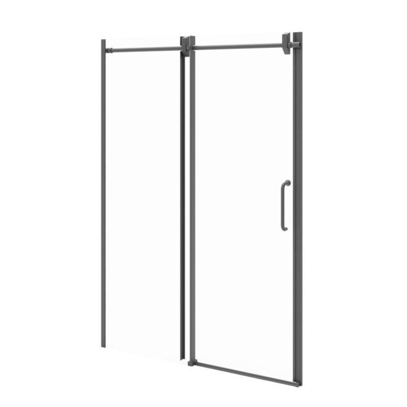 Drzwi prysznicowe MAGGIE Durasan 140x200 czarne przesuwne 1 szt.