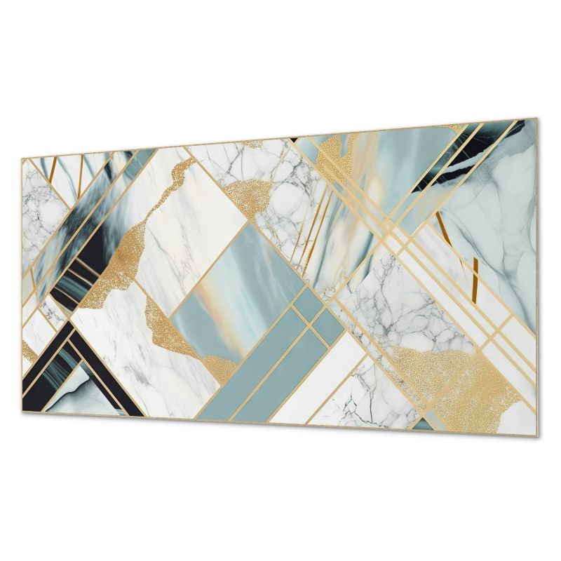 Winylowy Panel Z Grafiką ArtPrintCave 100x50 cm Geometria marmurowych wzorów 1 szt.