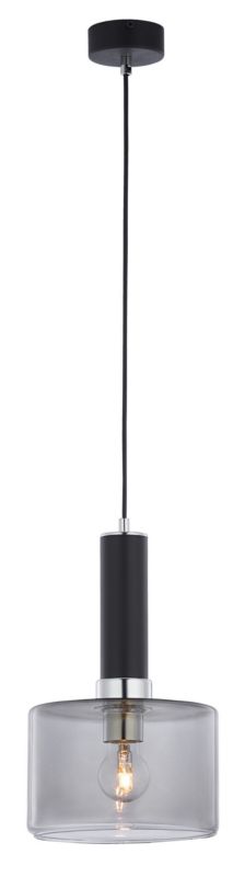 Lampa wisząca Jupiter VANES czarna dymiona 1xE27x40W IP20 wym: 80x20x20cm - 1 szt.