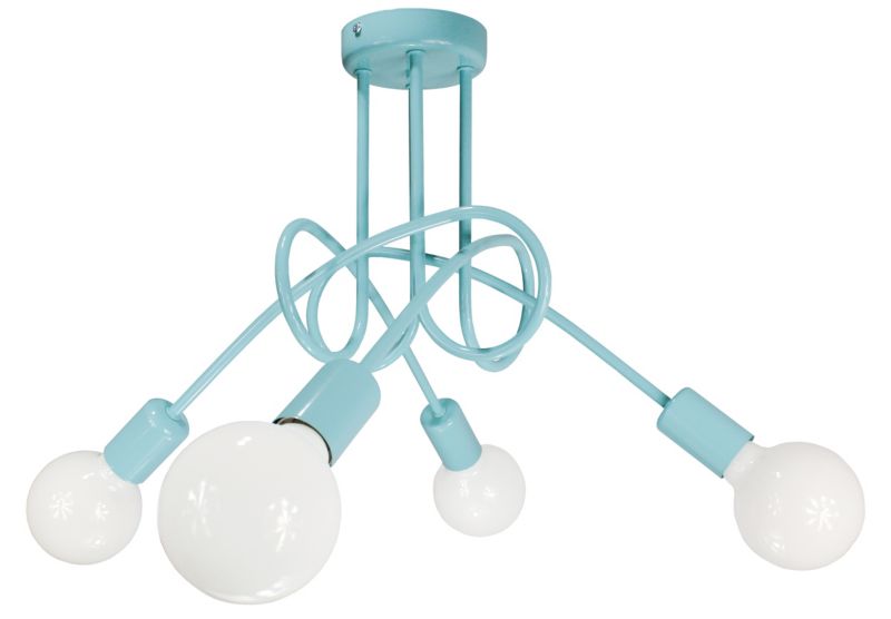 Lampa DECORI Edison Max 4 Mięta, 1 szt