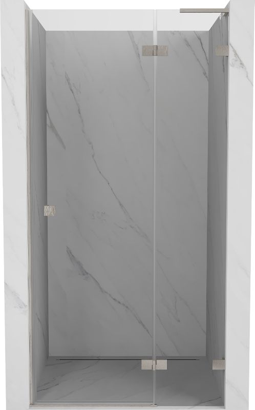 Drzwi prysznicowe uchylne Mexen Lunar L nikiel szczotkowany 95 cm 1 szt.