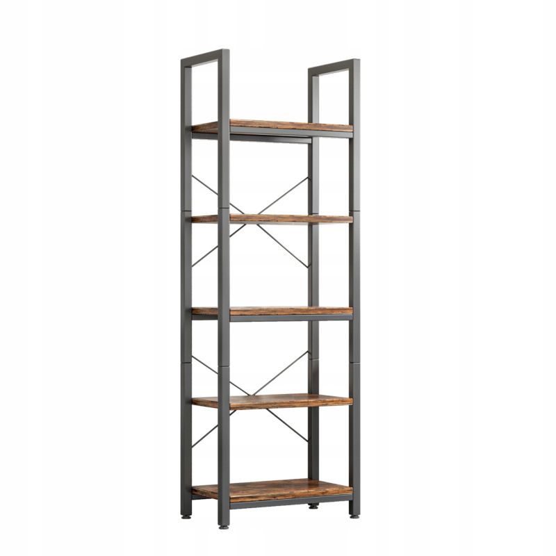 Regał na książki Rebiko drabinka metalowa loft 154 cm 1 szt.