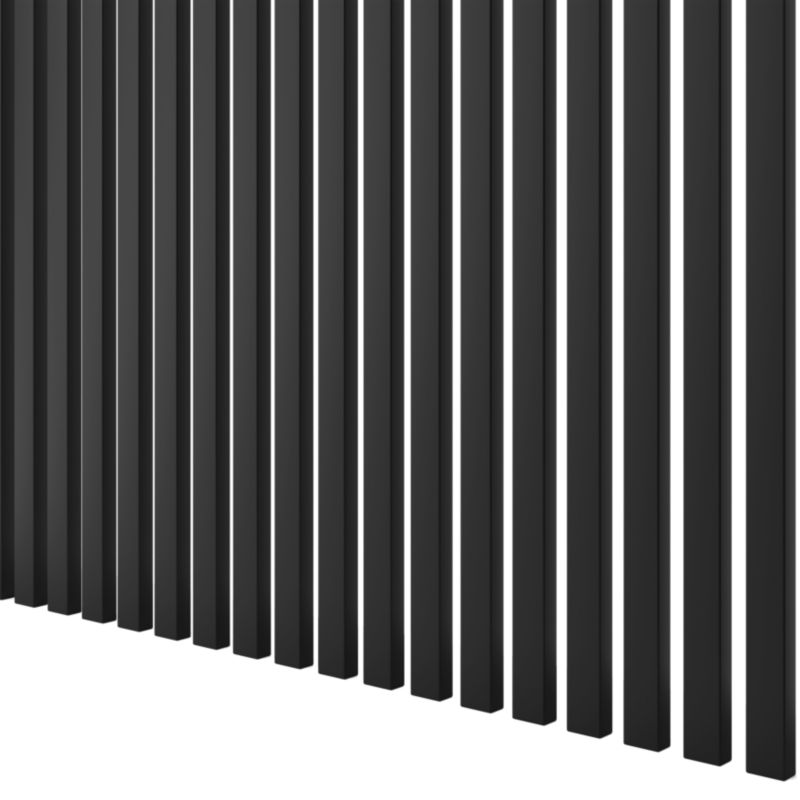 Lamele slim LAMELE3D Czarny mat zestaw 10 szt