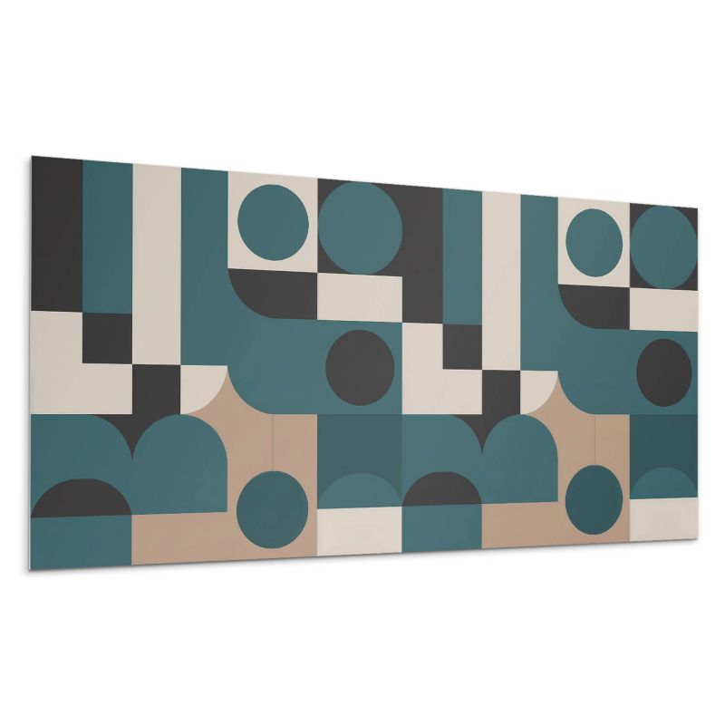 Panel samoprzylepny Wallfluent 100x50 cm Abstrakcyjne formy z unikalnymi kształtami 1 szt.