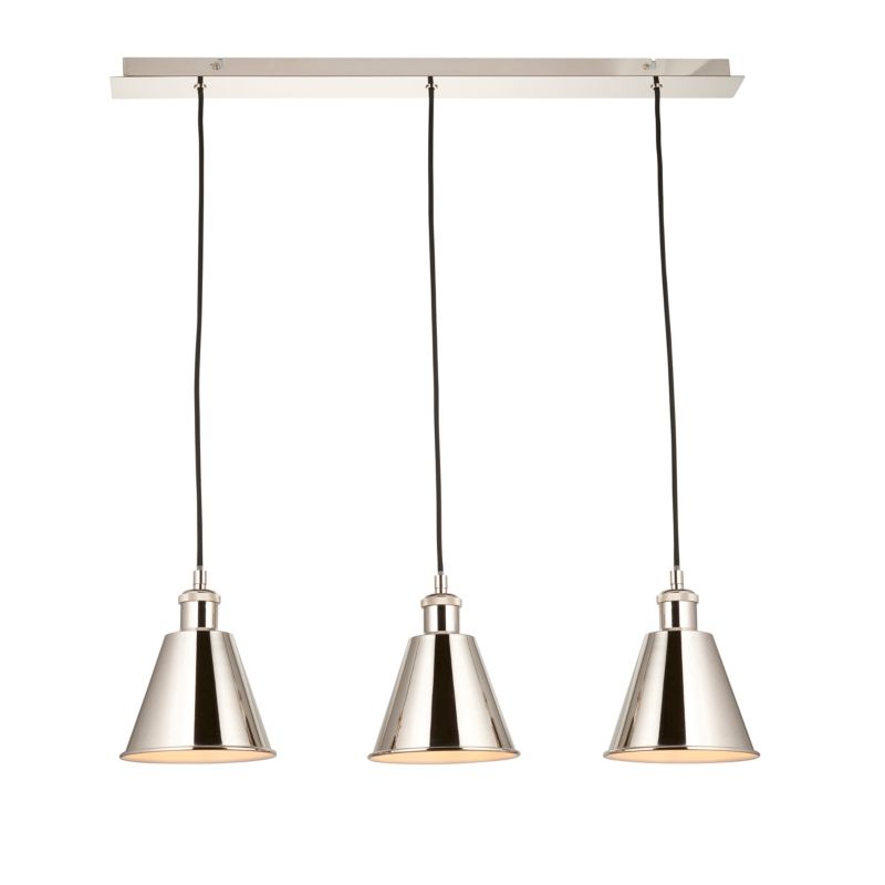 Lampa wisząca Endon HAL niklowa 3xE27x20W IP20 wym:173x73x17cm - 1 szt.