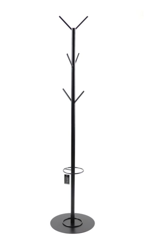 Wieszak stojący na ubrania JAKPOL metalowy czarny loft 1szt.