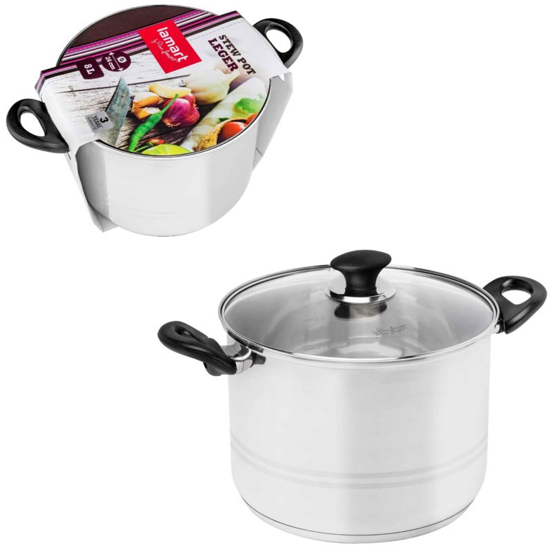 Garnek Lamart Leger LTB2418 Z Pokrywą 24 Cm 7,9L 1szt
