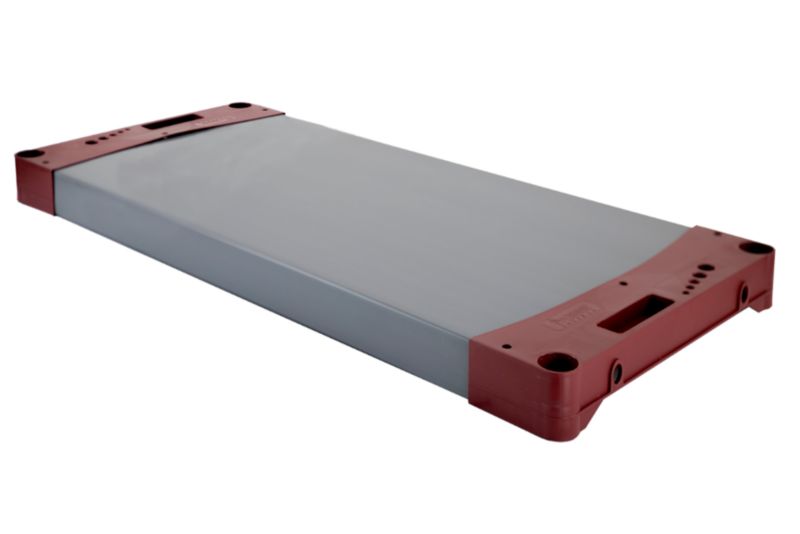 Półka do regału jupiter MODO24 eco 97 proc. recyklingu 140 x 46 cm boczki czerwone 1 szt.