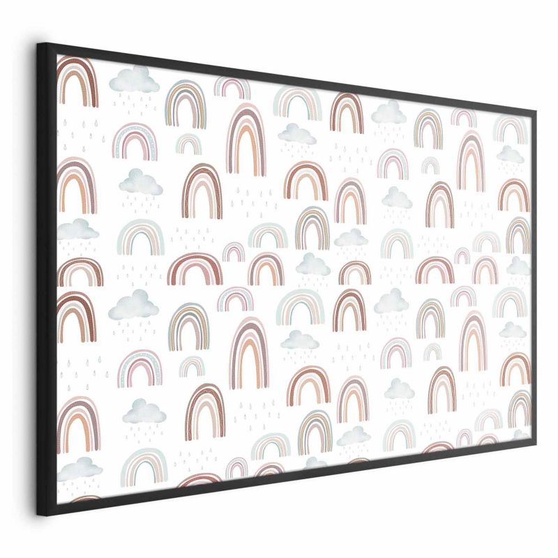 Plakat Artgeist Tęcza po deszczu 30x21 cm z ramą czarną 1 szt