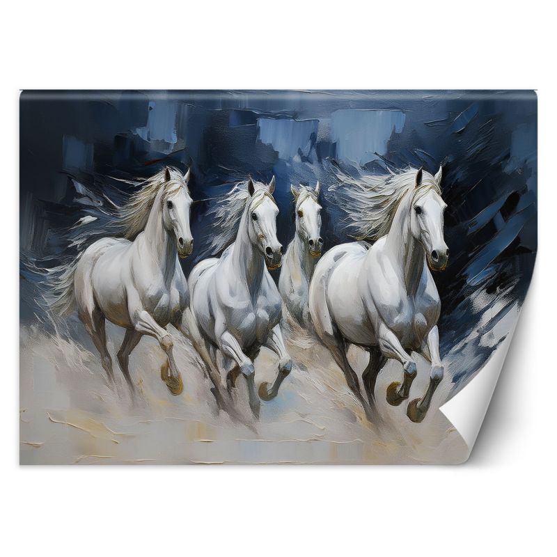 Fototapeta Feeby Koń zwierzęta Biały 400x280 1 szt