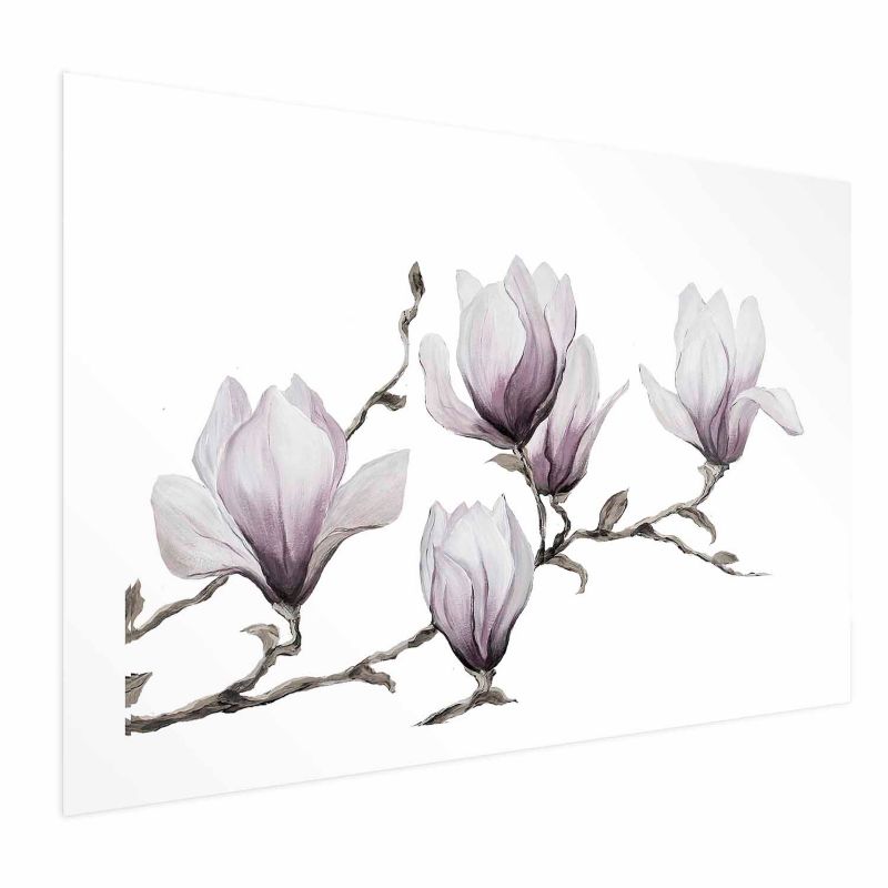 Plakat Artgeist Malowane magnolie 90x60 cm bez ramy 1 szt