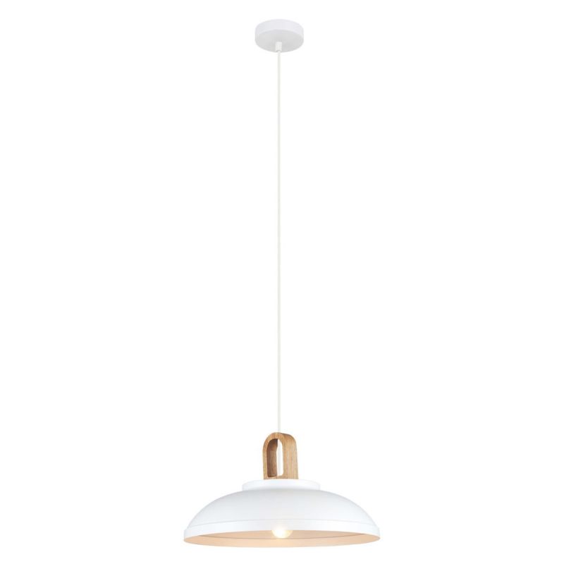 Lampa wisząca Italux Danito 4726 biała nowoczesna 1xE27 x 40W 1 szt.