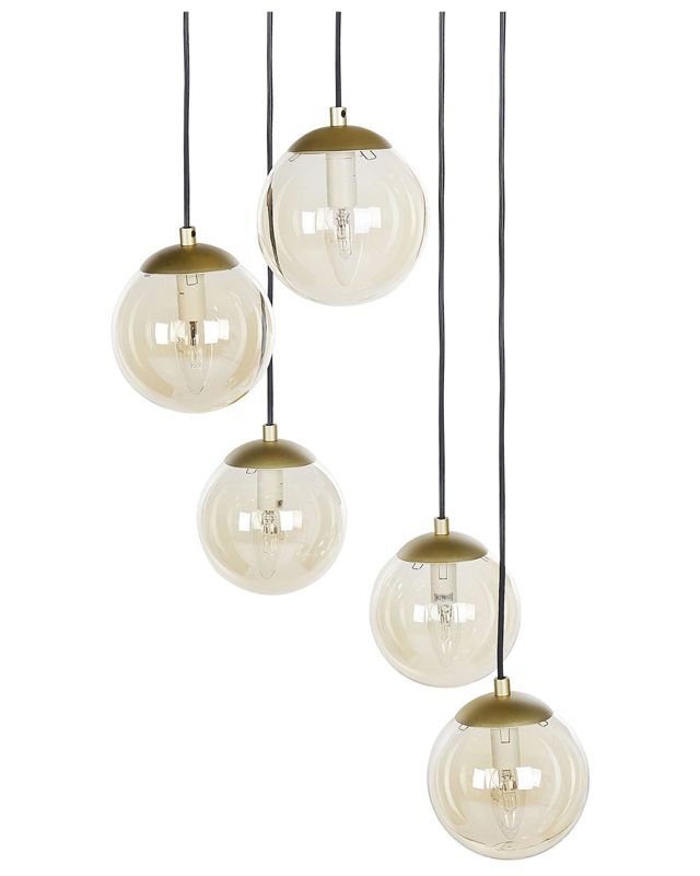 Lampa wisząca Noel Szkło Złoty 1 szt.