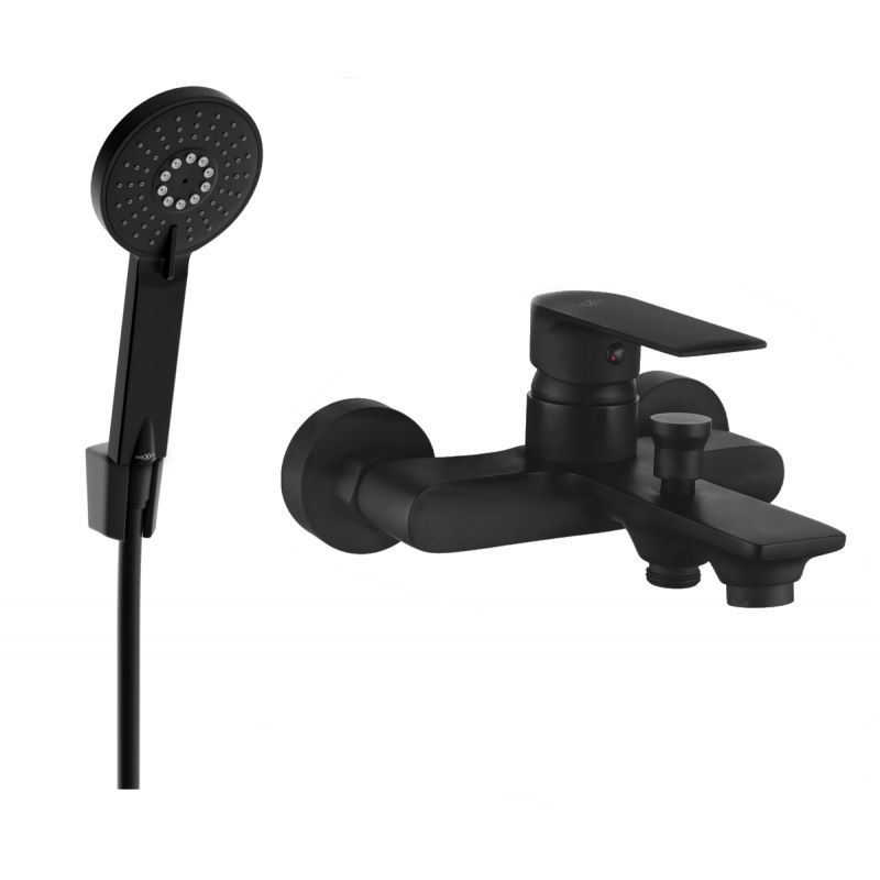 Zestaw wannowy Mexen Royo czarny 1 szt.