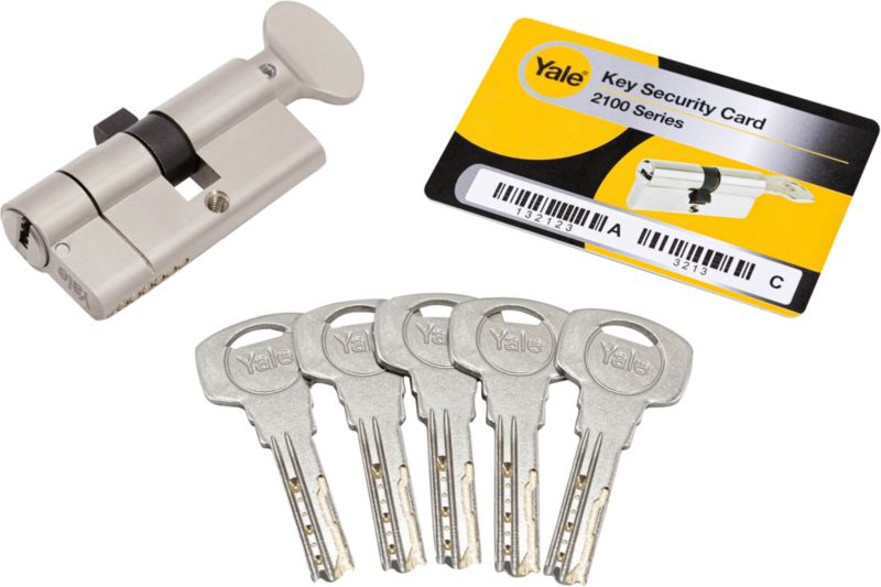 Wkładka atestowana Yale Max G45 x 45 mm satyna