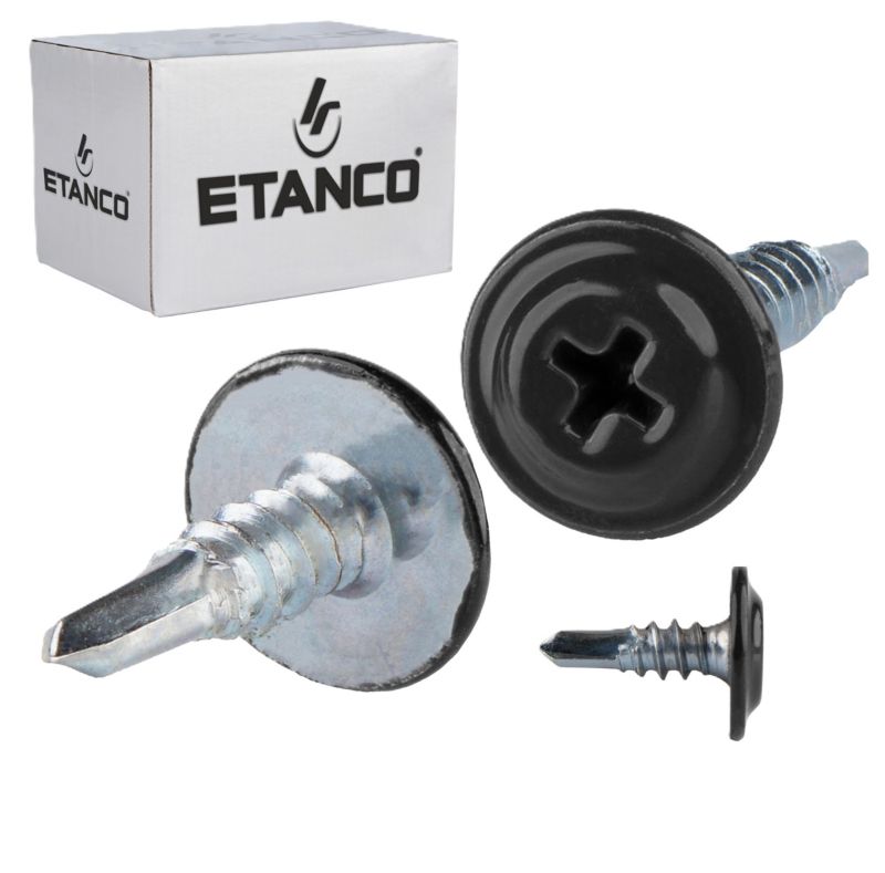 Łączniki montażowe Etanco GM-B 4,2x13 mm RAL 9005 250szt
