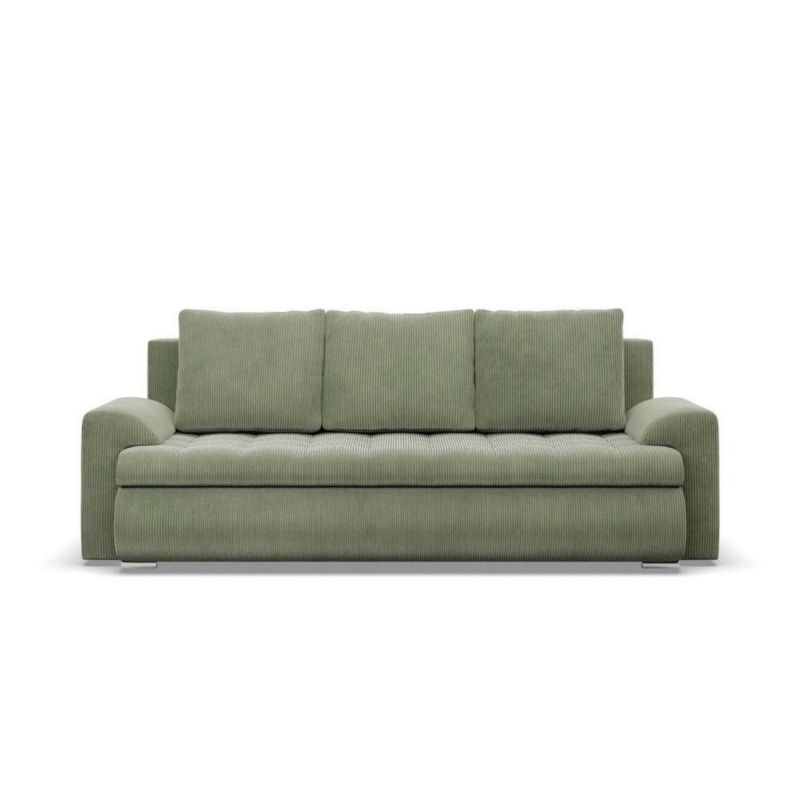 Kanapa TYLETEGOTU z funkcją spania BOSCO sztruksowa oliwkowy 1 szt