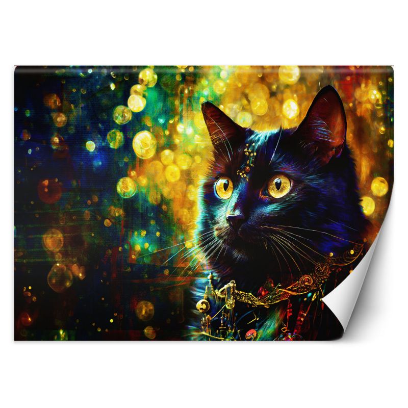 Fototapeta Feeby Czarny Kot Abstrakcja 450x315 1 szt