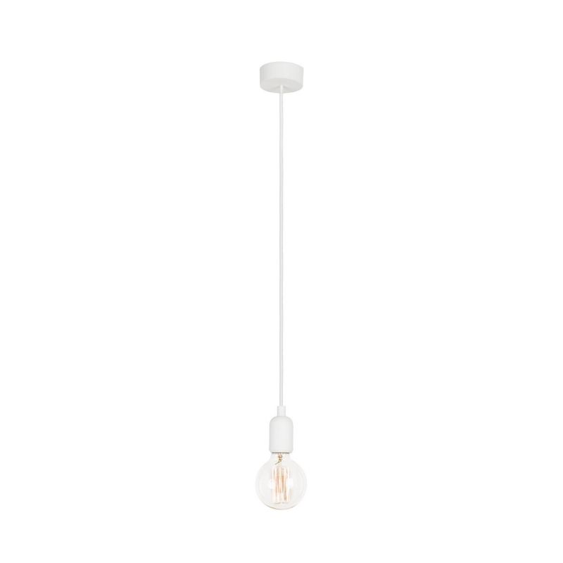 Lampa sufitowa wisząca Nowodvorski Lighting Silicone biała szerokość 12 cm 1xE27 x 60W 1 szt.