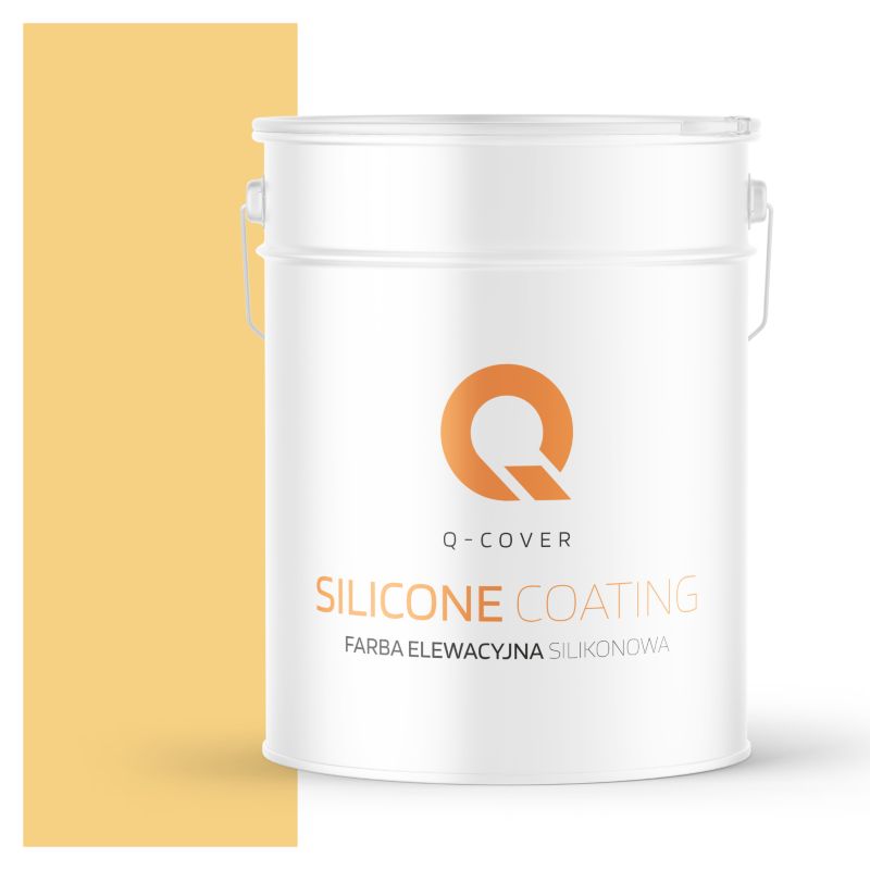 Farba Elewacyjna Silikonowa Fasadowa Q-Cover Żółty F645 10L