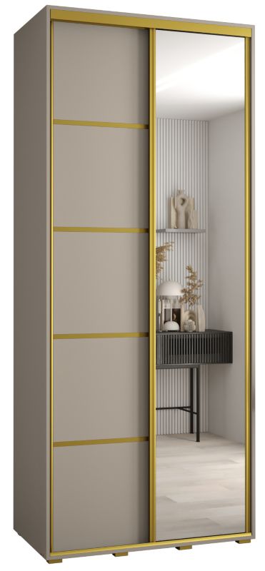 Szafa przesuwna Abiks 45 wysoka Dakota 5 120 kaszmir+kaszmir+złoty 1 szt