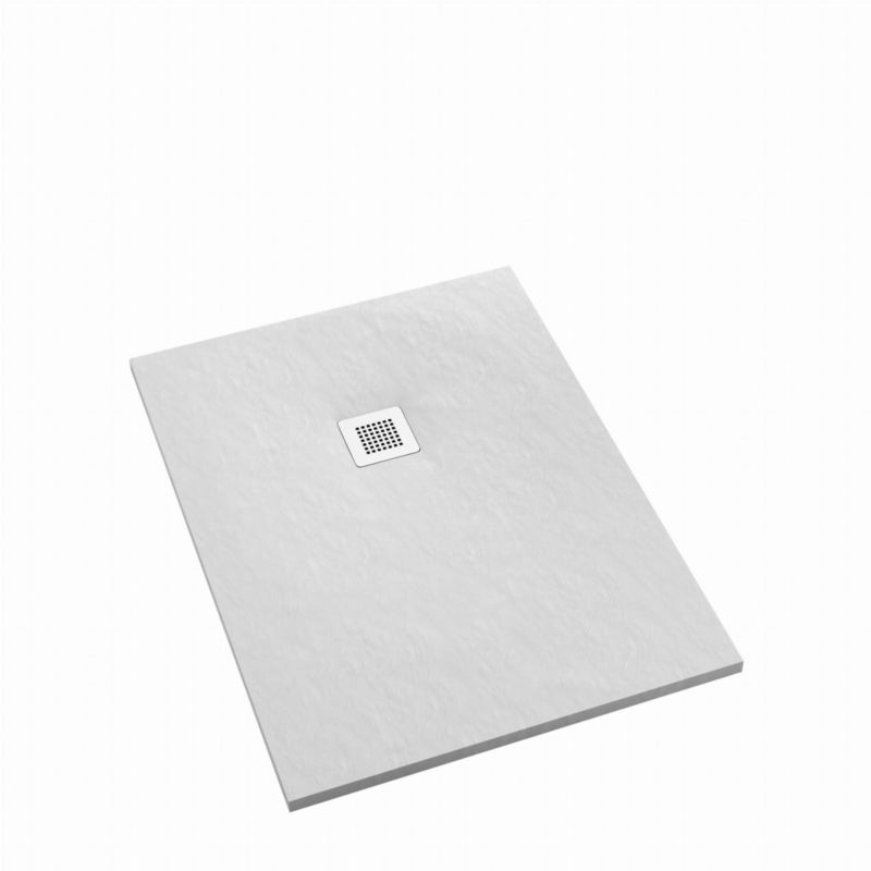 Brodzik akrylowy Schedpol Kalait White Stone prostokątny biały kamień 70x100 cm 3.3134/B/ST-M2 1 szt.