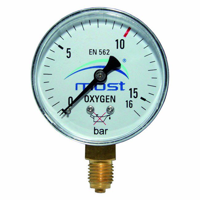 Manometr do tlenu Most SP 0 - 26 bar