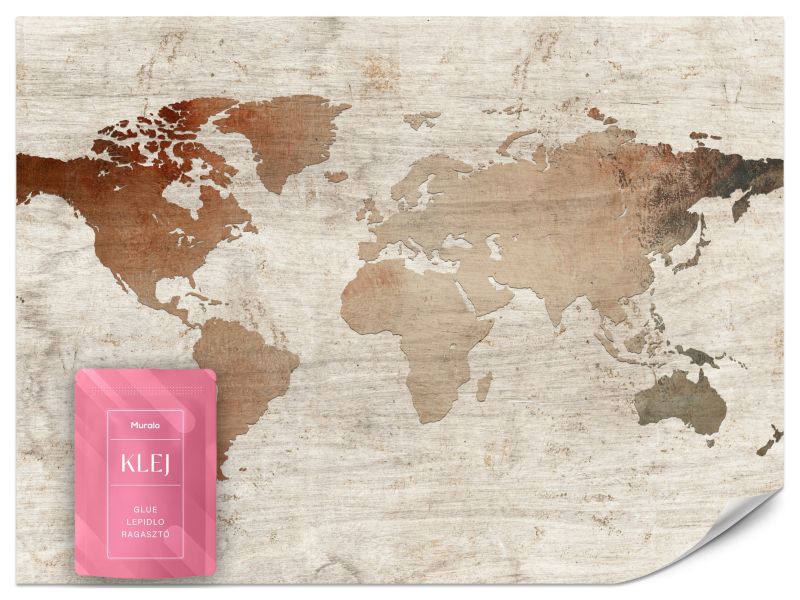 Fototapeta Muralo Mapa w Stylu Vintage 200x140 cm 1szt.