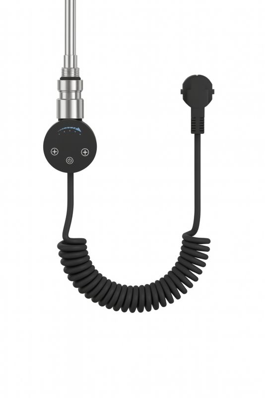 Grzałka elektryczna LUXRAD do grzejnika łazienkowego SLX 400W czarna z kablem 1 szt