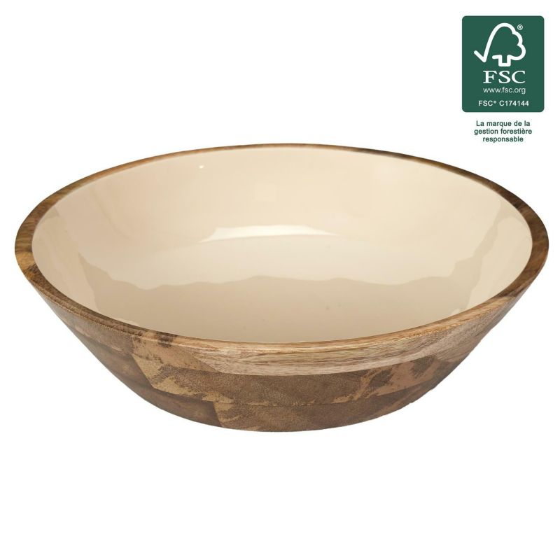 Miska Dune INTESI drewno mango średnica 28 cm dekoracyjna 1 szt.