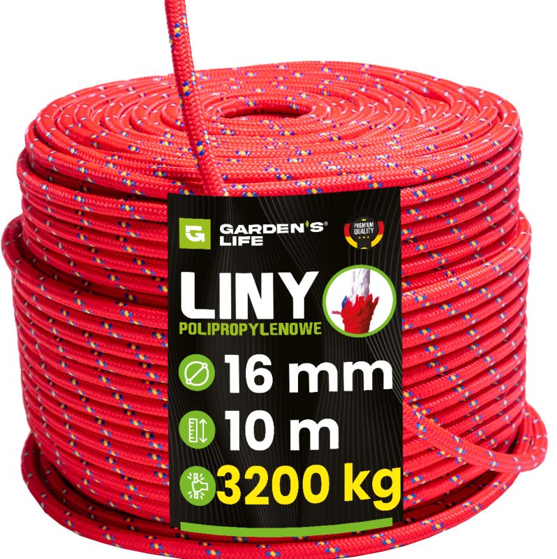 Lina Polipropylenowa Garden's Life 16mm 10m, 3200 kg, 1 szt
