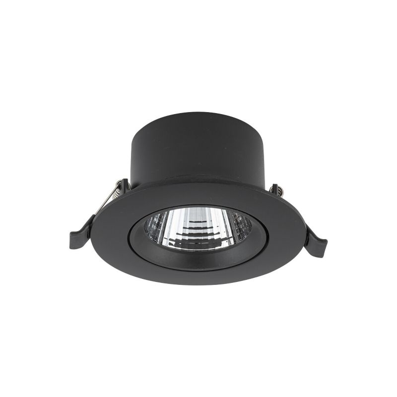 Oprawa sufitowa wpuszczana Nowodvorski Lighting Egina czarna LED 5W 3000K 330lm ruchoma IP20 wym: 9 x 9 cm okrągła - 1 szt.