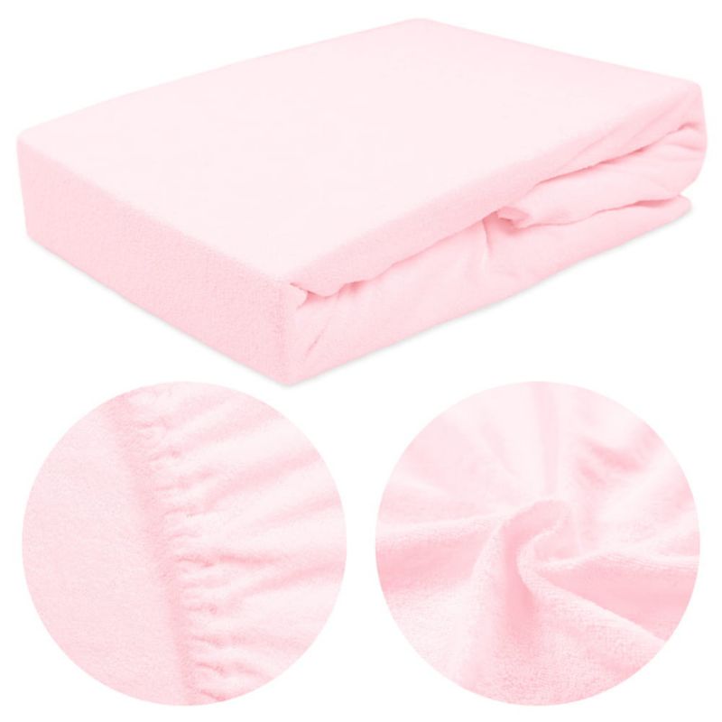 Prześcieradło frotte z gumką Darymex 200x220 kolor róż kwarcowy 1 szt.