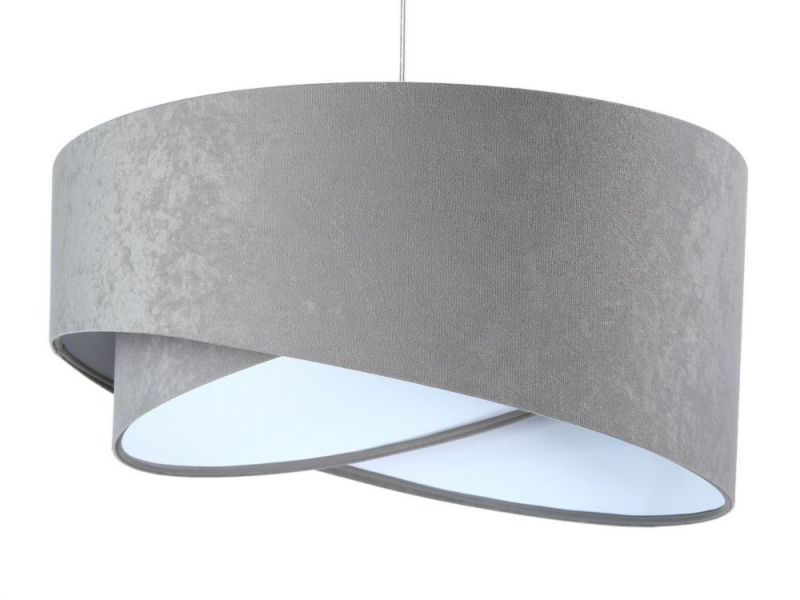 Lampa Bps Koncept wisząca GEMSTONE szara/biała 1 szt