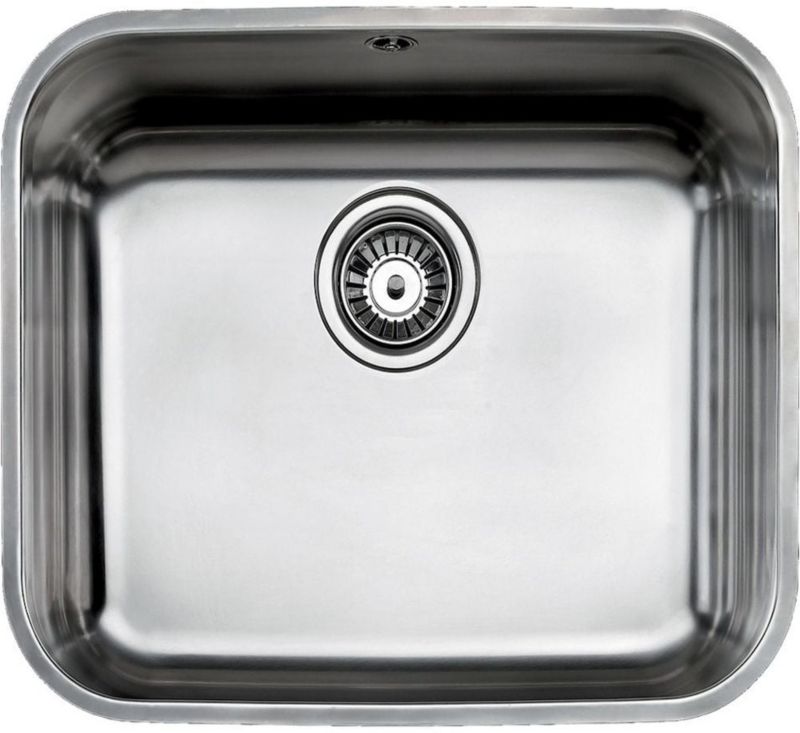 Zlewozmywak stalowy Teka Be 1-komorowy 47,9x42,9 cm, CN 18/10, podwieszany, 1 szt.