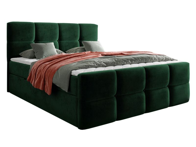 Łóżko kontynentalne MIRJAN 24 Fuego 180x200 wojskowa zieleń 1 szt.