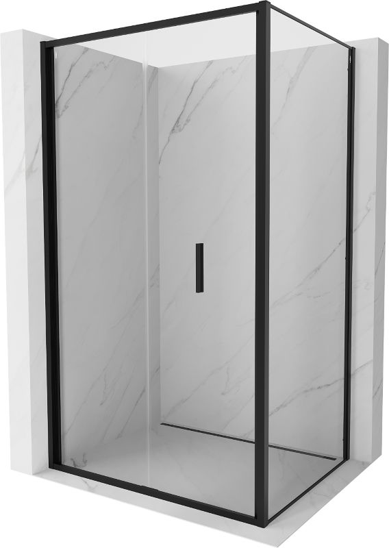 Kabina prysznicowa Mexen Exo składana 70 x 100 cm transparent czarna 1 szt.