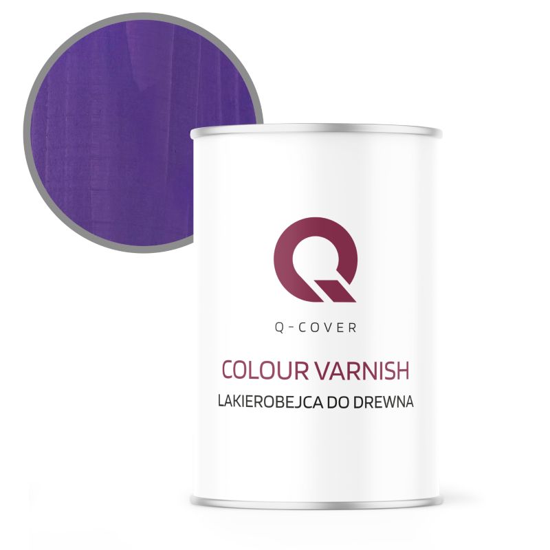 Lakierobejca do Drewna 3w1 Q-Cover Fioletowy Półmat 1L