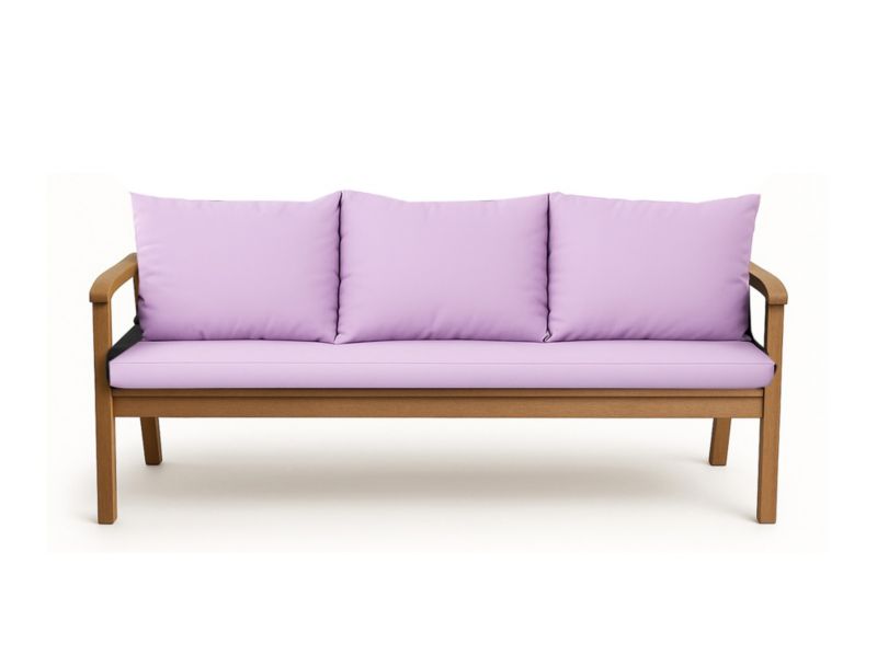 Poduszka ogrodowa na ławkę 3-os, Setgarden, 150x60x50cm,, fioletowa dwustronne Poduszki na ławkę zdejmowany pokrowiec,Mix 1szt