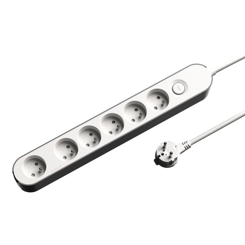 Przedłużacz mieszkaniowy Jacobsen 6 gniazd z włącznikiem i ziemieniem 3 m