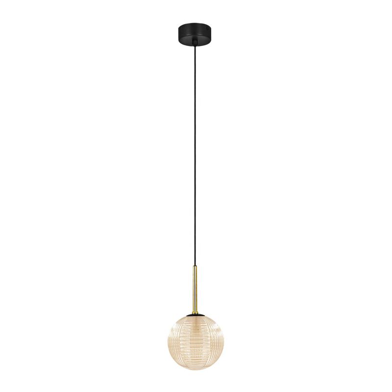 Lampa wisząca Kaja GIRO bursztynowo-czarna 1xG9x15W IP20 wym:90x12,5x12,5cm - 1 szt.