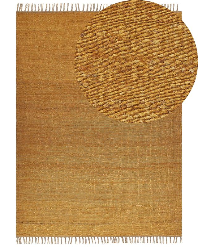 Dywan z juty 160 x 230 cm musztardowy Lunia 1 szt.