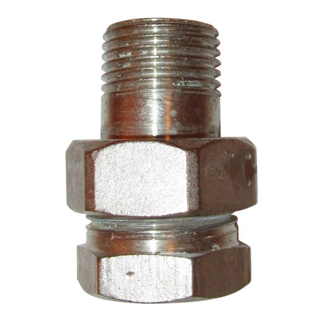 Śrubunek prosty nikiel 3/4" stożek